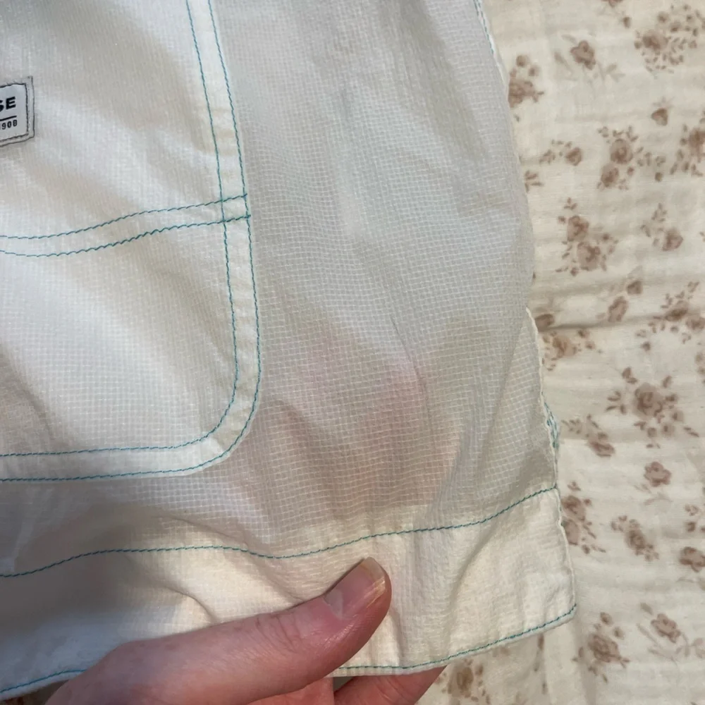 Converse White and Teal Windbreaker